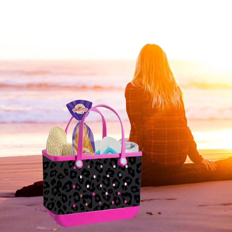 Non Sublimation Beach Bag 4pcs Already Mixed Like the Pictures Shows Cowprinted US Warehouse around 26th Ship out