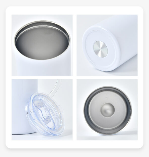 US warehouse 12oz sublimation tumbler with plastic straw 50pcs/case