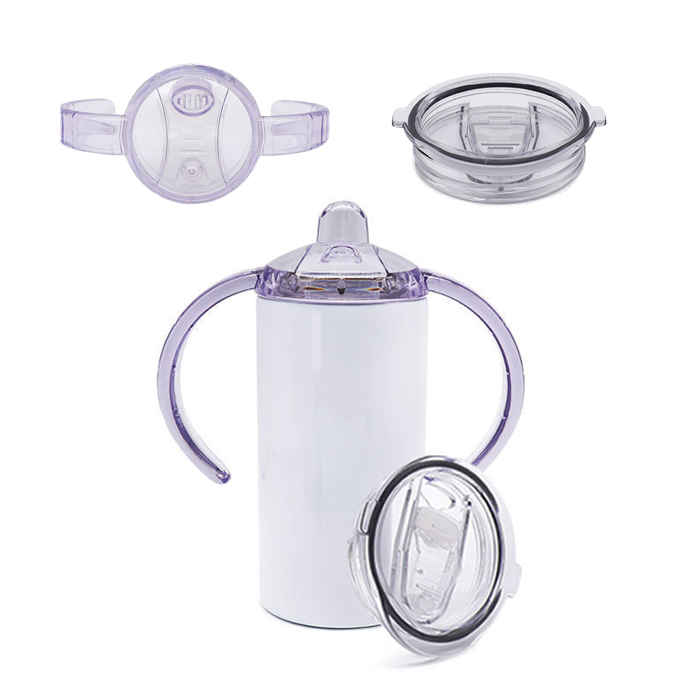 US warehouse 12oz sublimation sippy cup with two lids 30pcs/case