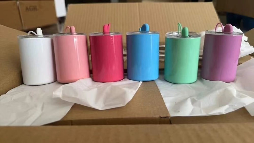 US warehouse 3oz mini cup keychains mixed color 48pcs/case