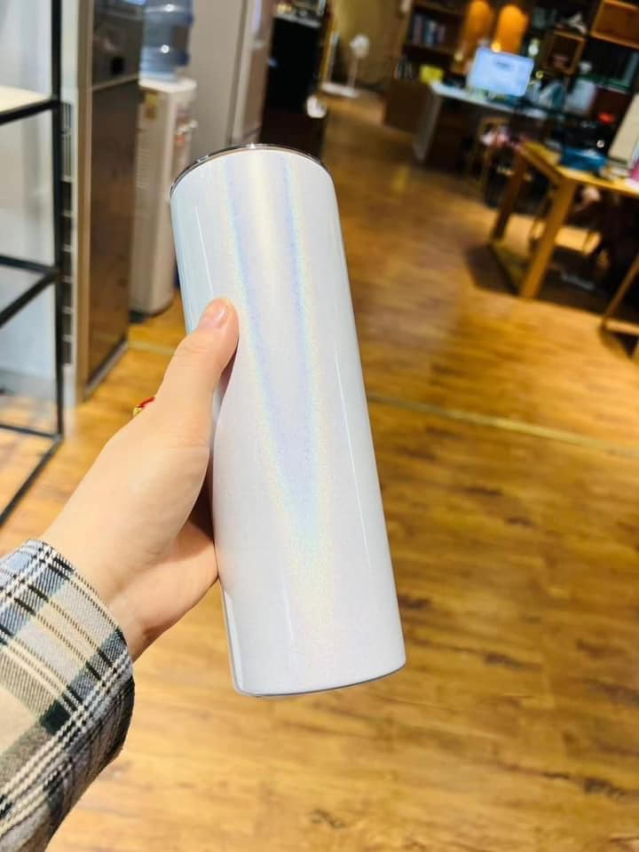 US warehouse 20oz white shimmer sublimation tumbler 25pcs/case