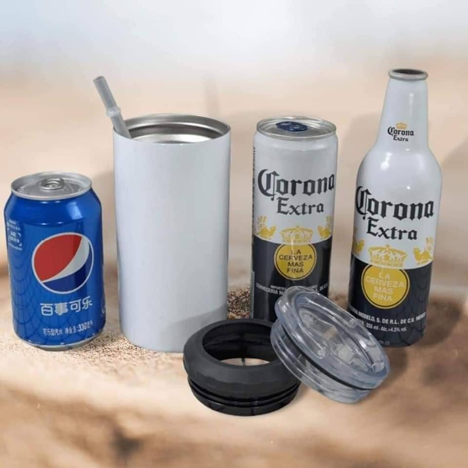 US warehouse 16oz 4 in 1 sublimation can cooler  25pcs/case