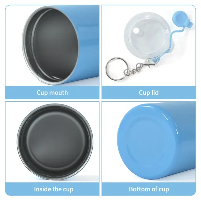 US warehouse 3oz mini cup keychains mixed color 48pcs/case