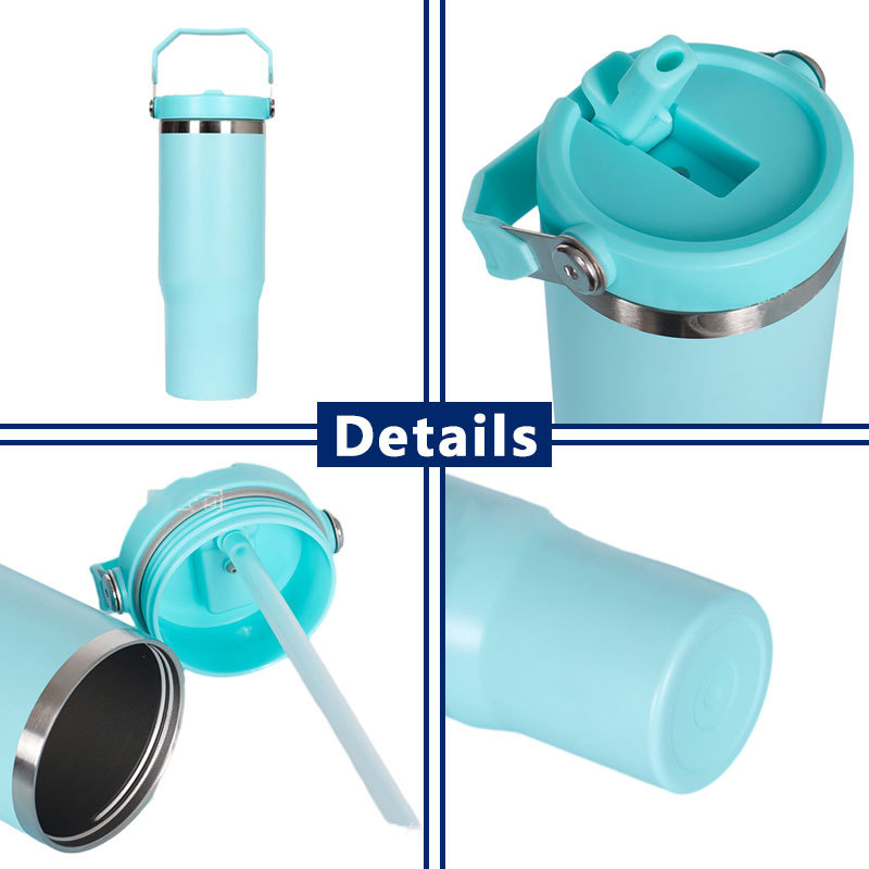 US warehouse 30oz sublimation tumbler with handle mixed color  25pcss/case