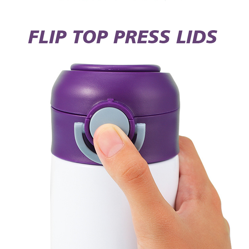 US warehouse 12oz sublimation kids bottle mixed color 24pcs/case