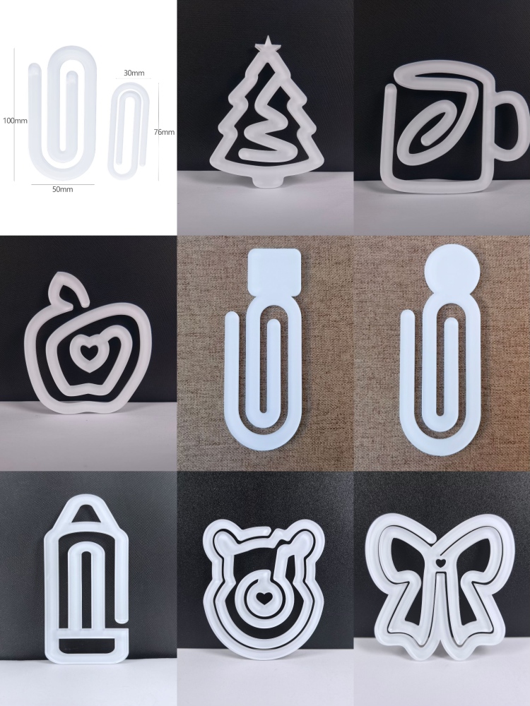 China warehouse Sublimation Acrylic Paperclip Paper Clip 100pcs/case