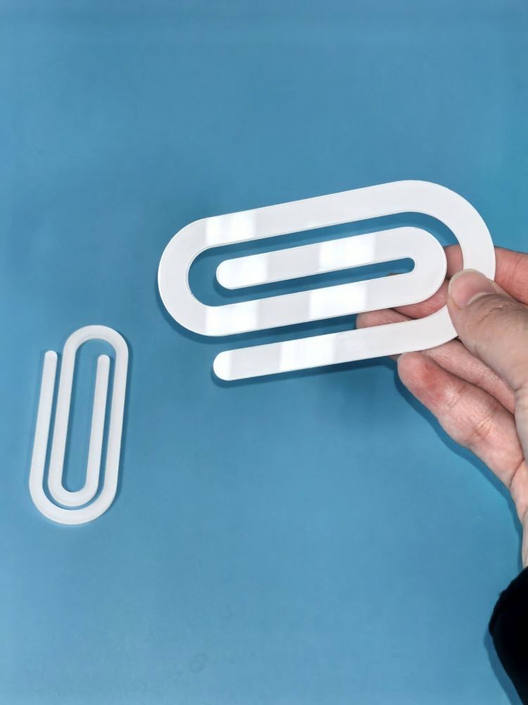 US warehouse sublimation blanks acrylic paper clips 50pcs/case one shape