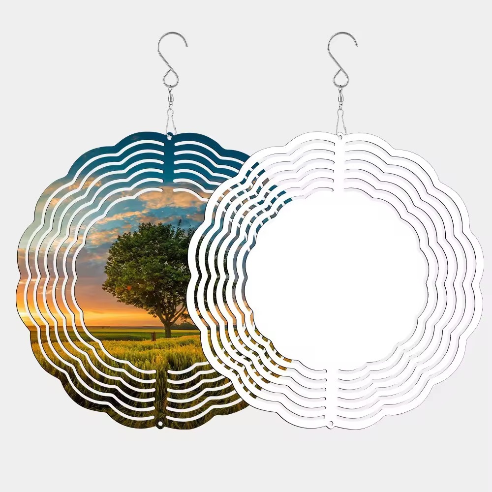 US warehouse 10inch sublimation wind spinner 25pcs/case