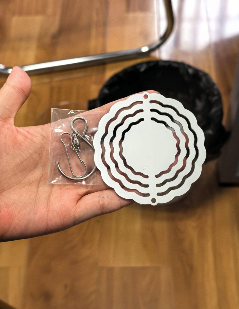 US warehouse 3inch sublimation wind spinner 50pcs/case