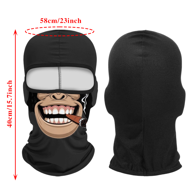 US warehouse 4 Packs Summer Spring Sports Breathable Sun proof Silk Milk Balaclava Windproof Motorcycle Riding Head Cover Halloween Cosplay Mask Decoration