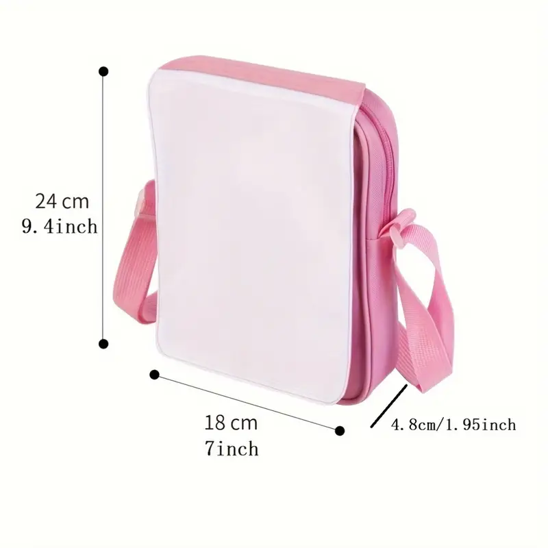 US warehouse sublimation crossbody bag, 3pcs/case, mixed color