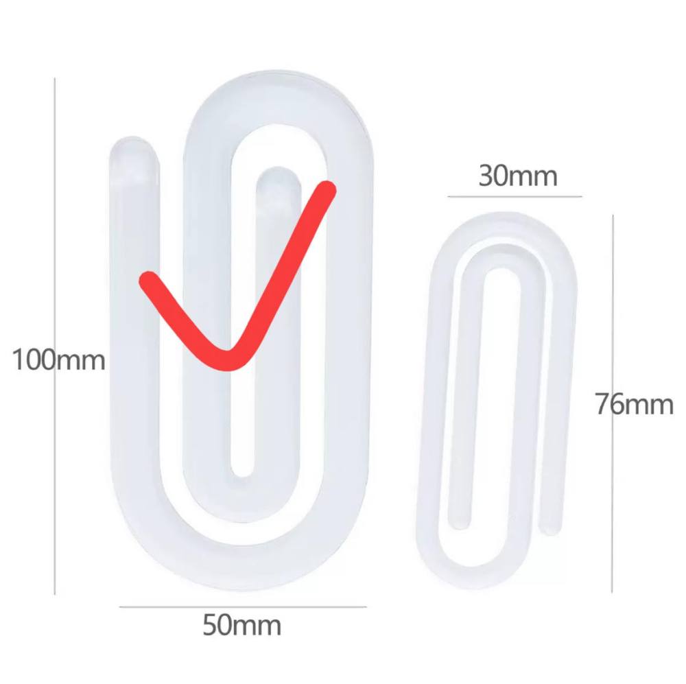 US warehouse sublimation blanks acrylic paper clips 50pcs/case one shape