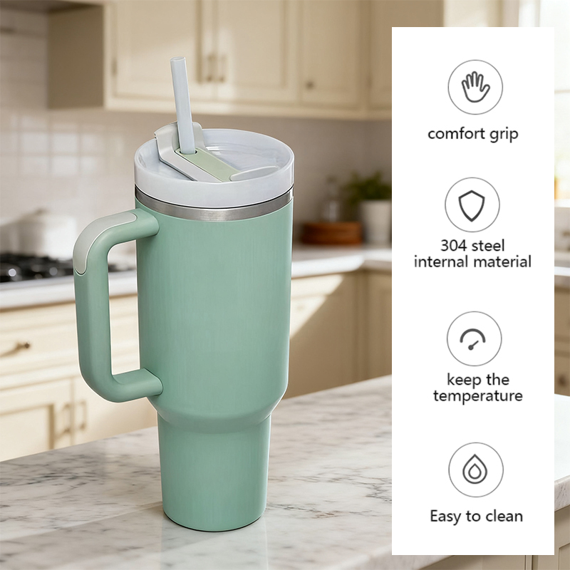 US Warehouse 40oz Generation 2 Tumbler 10 Pack Misty Green