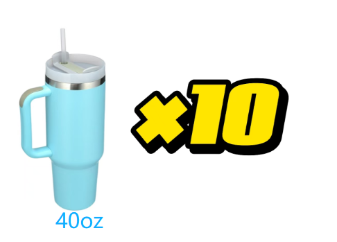 US Warehouse 40oz Generation 2 Tumbler 10 Pack