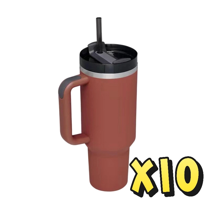 US Warehouse 40oz Generation 2 Tumbler 10 Pack Rusty Brown