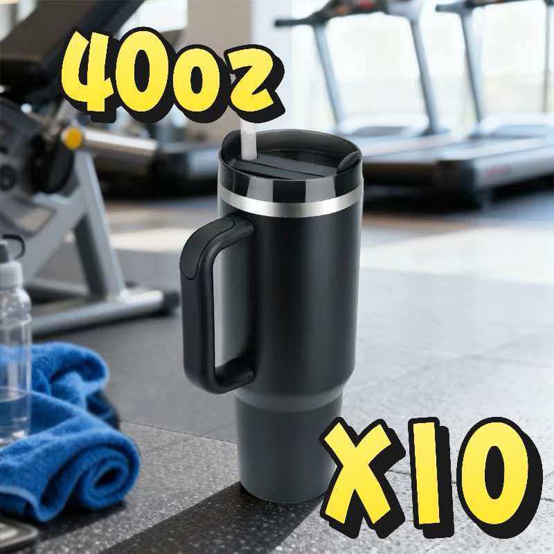 US Warehouse 40oz Generation 2 Tumbler 10 Pack Black