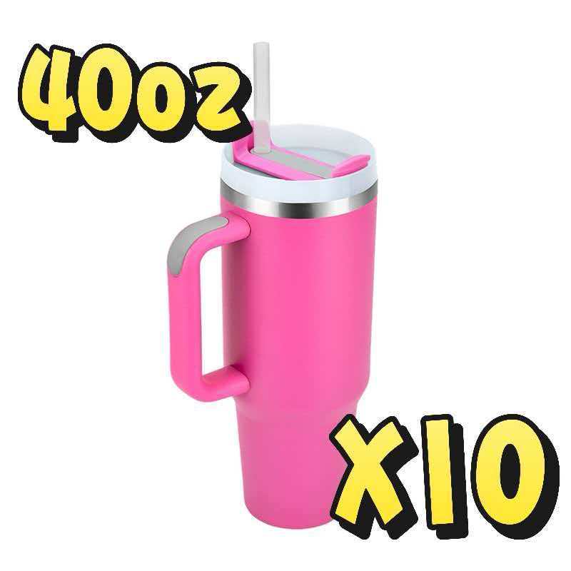 US Warehouse 40oz Generation 2 Tumbler 10 Pack Hot Pink