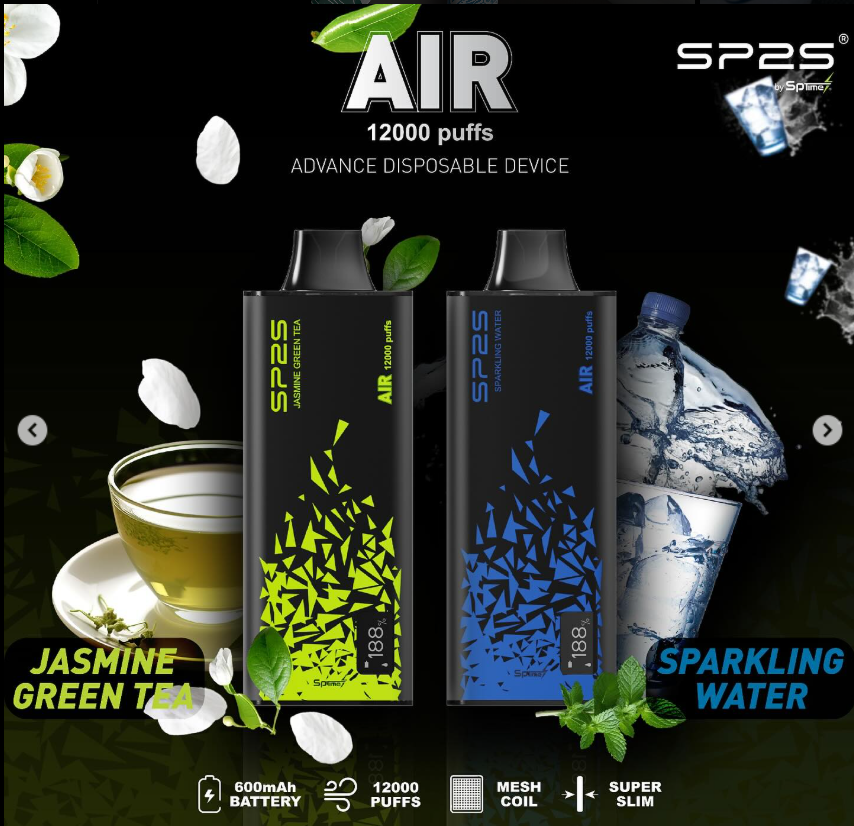 SP2S AIR 12000 PUFFS  Rechargeable Disposable Pre-order