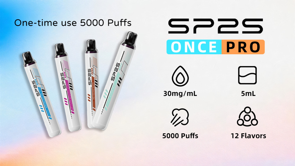 New product SP2S brand genuine product, disposable atomizer 5000 nozzles, low nicotine product, large capacity up to 5000 nozzles, smooth smoke