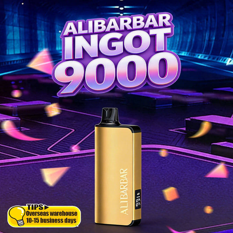 Overseas warehouse 10-15 days.  Alibarbar Ingot 9000Puffs Disposable Vape