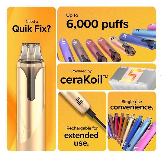 KARDINAL : QUIK 6000 PUFFS KS QUIK 6K DISPOSABLE POD