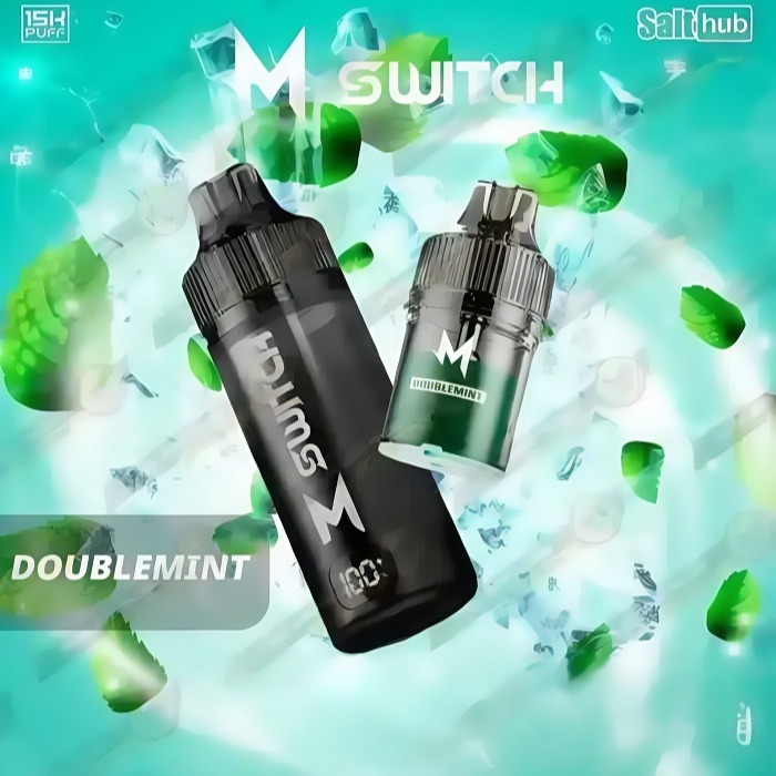 SALTHUB MARBO M SWITCH 15000 จำนวนพัฟ อุปกรณ์พร้อมพอดแบบครบชุด