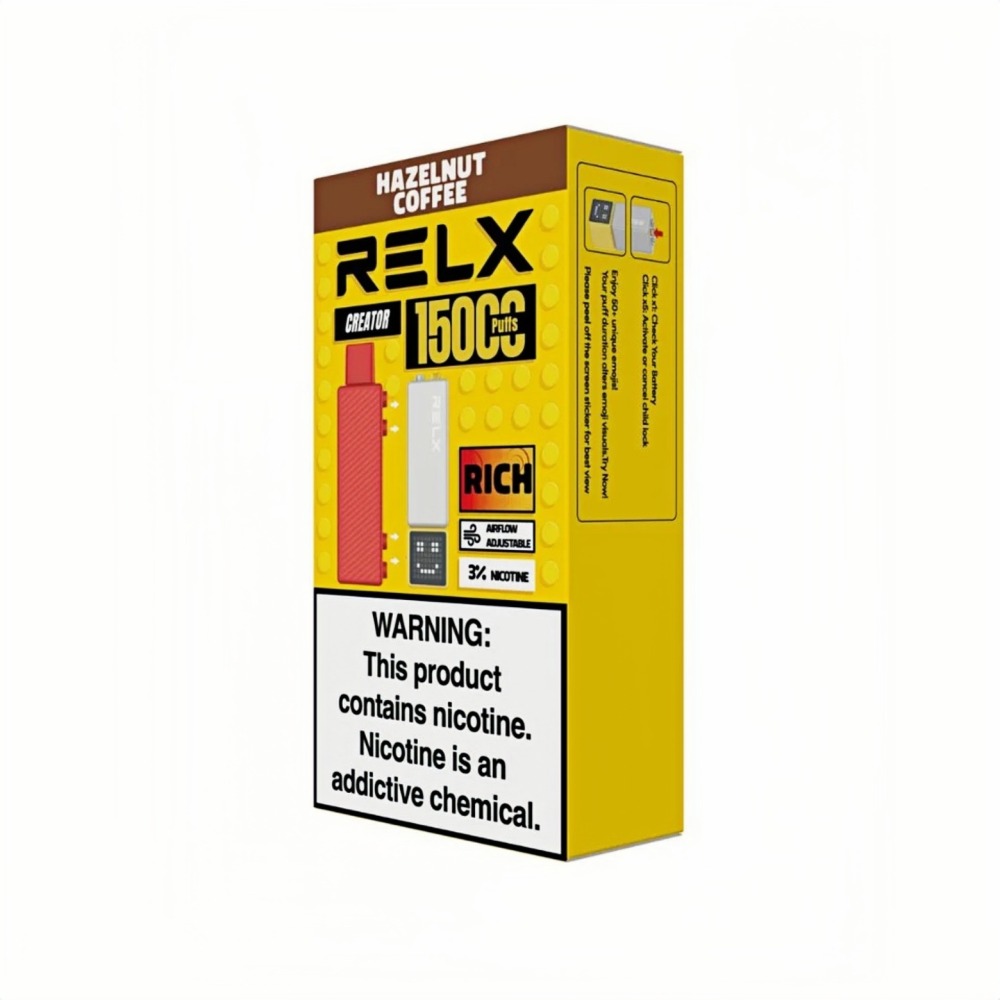 RELX CREATOR 15000 จำนวนพัฟ อุปกรณ์พร้อมพอดแบบครบชุด