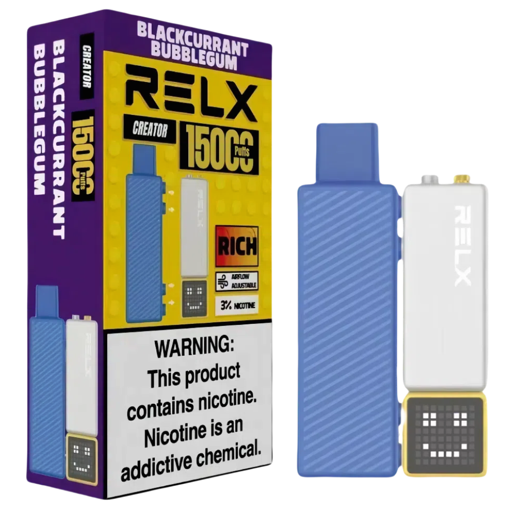 RELX CREATOR 15000 จำนวนพัฟ อุปกรณ์พร้อมพอดแบบครบชุด