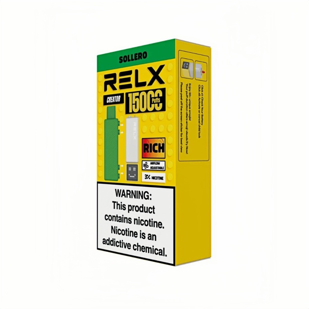 RELX CREATOR 15000 จำนวนพัฟ อุปกรณ์พร้อมพอดแบบครบชุด