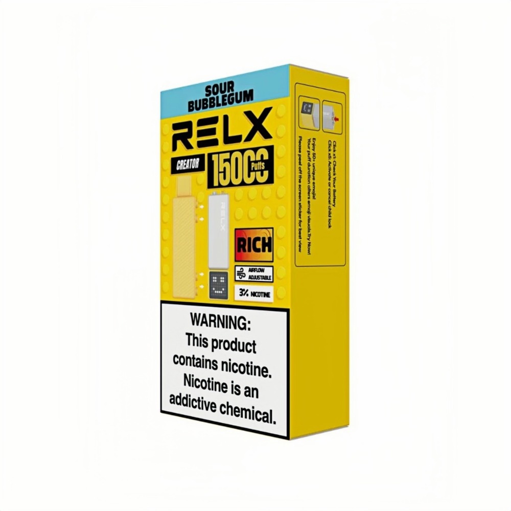 RELX CREATOR 15000 จำนวนพัฟ อุปกรณ์พร้อมพอดแบบครบชุด