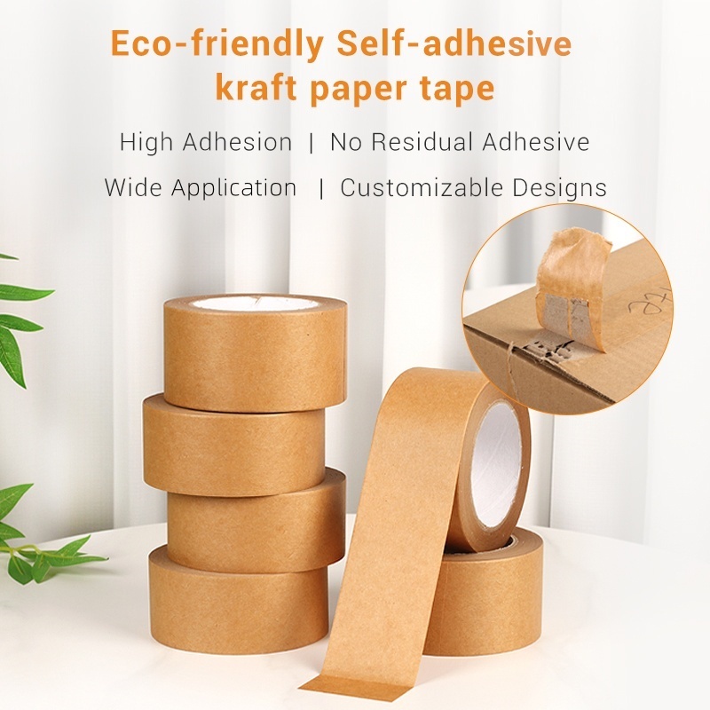 TapeZ self-adhesive kraft paper tape: an eco-friendly option with high adhesion, no residue, and customizable design.