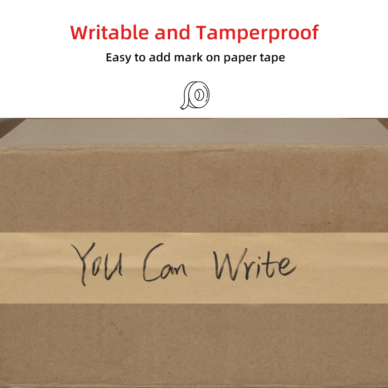 Water activated tape: writable, tamperproof, and easy to label.