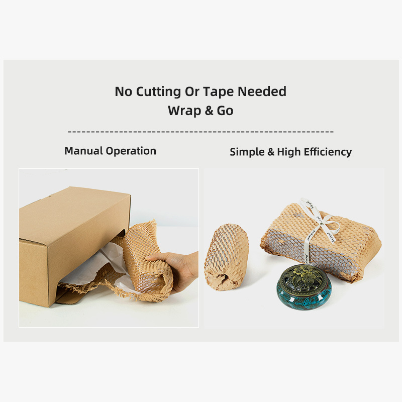 PaperEZ Honeycomb Paper: a case study showing manual, tool-free operation for high-efficiency wrapping.