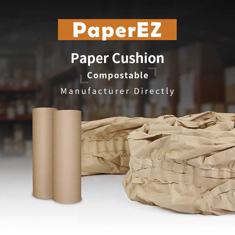 PaperEZ SmartCushion Void Fill Paper: a compostable roll made directly by the manufacturer.