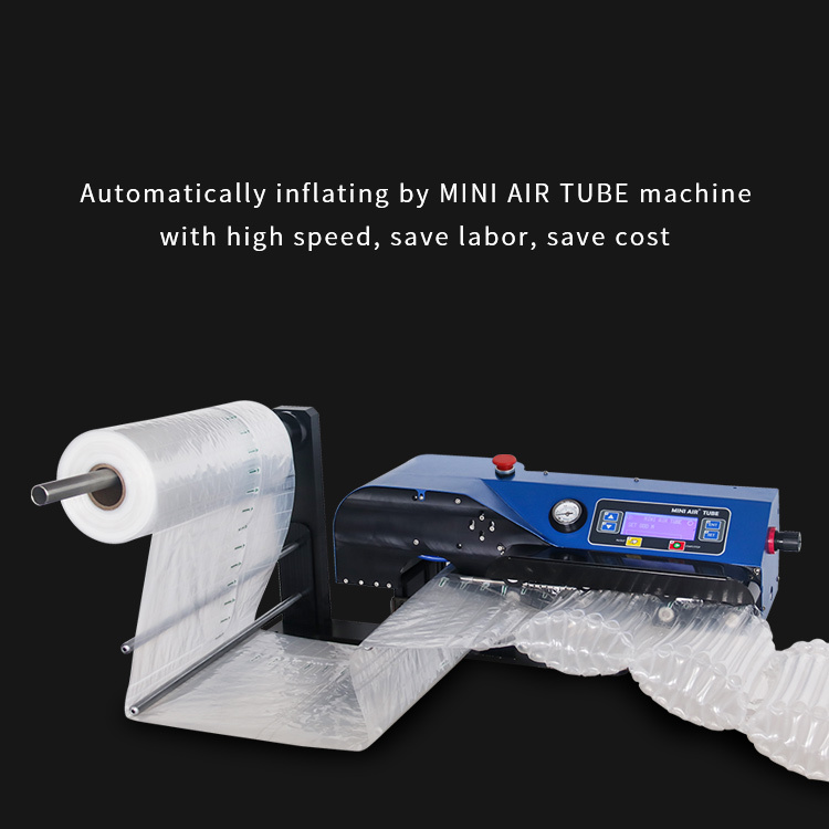 Ameson Q Type Air Column Bags: a display showing the machine automatically inflating bags with preset length.