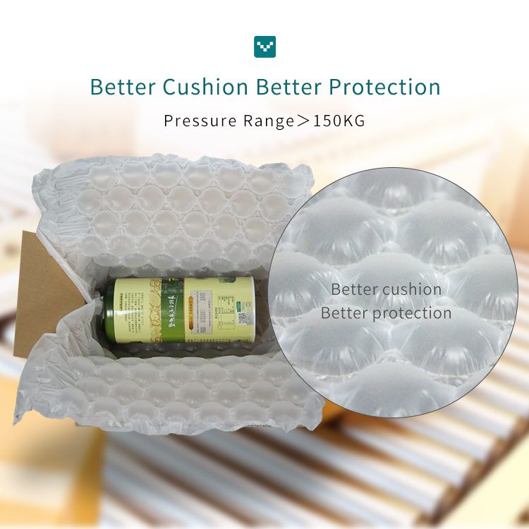 BioAir compostable air bubble film provides better cushioning and protection for goods during shipping.