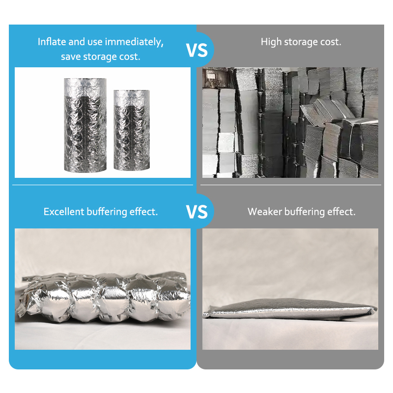 JifBag Inflatable Insulation Mailer vs other bags: saves storage with excellent cushioning.