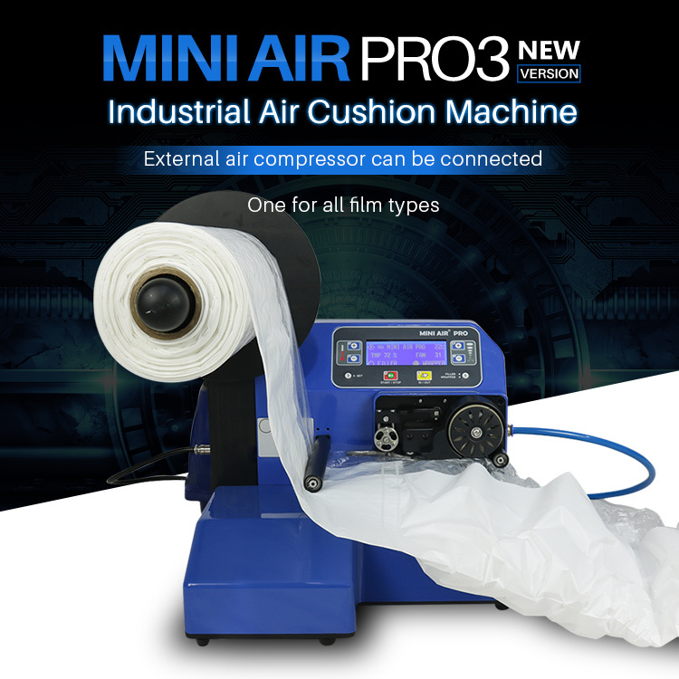 MINI AIR PA3 Pro3: a new version of the industrial air cushion machine working with various films.