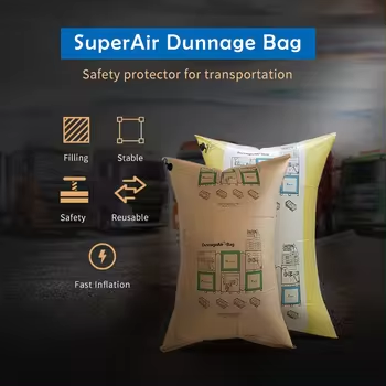 Ameson SuperAir reusable air dunnage bags for transportation safety, with fast inflation.