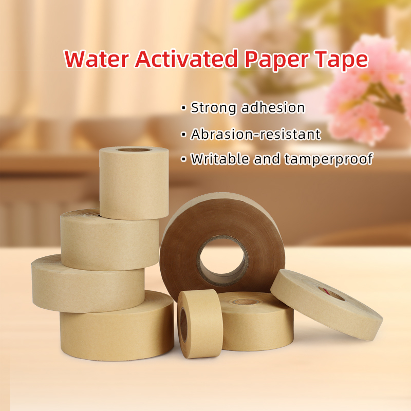 Water activated paper tape: strong adhesion, abrasion-resistant, writable, and tamperproof.