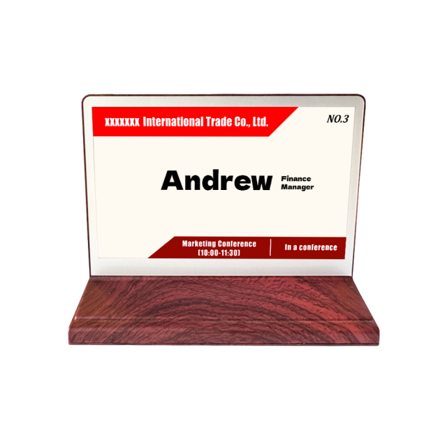 Double-Sided Electronic Ink Screen Conference Table Card