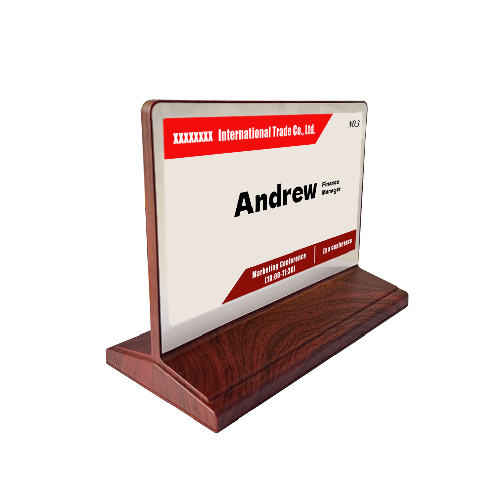 Double-Sided Electronic Ink Screen Conference Table Card