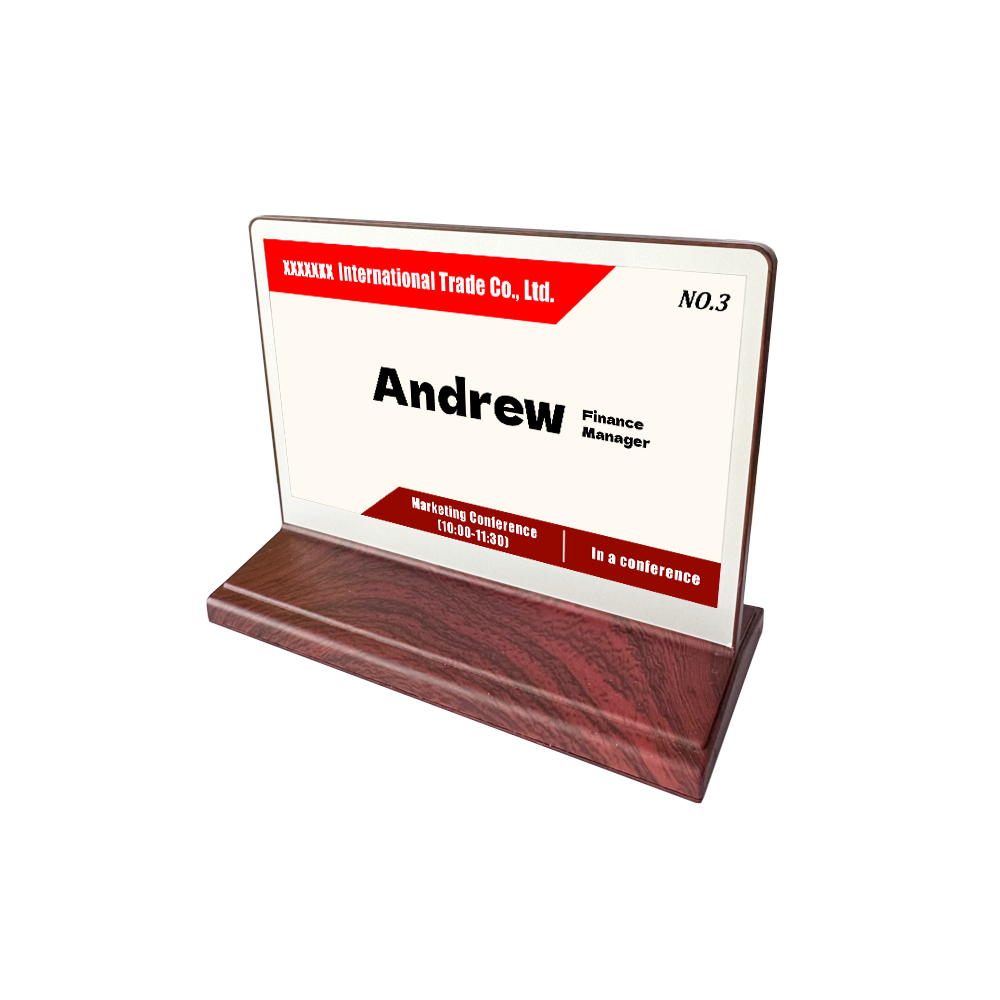 Double-Sided Electronic Ink Screen Conference Table Card