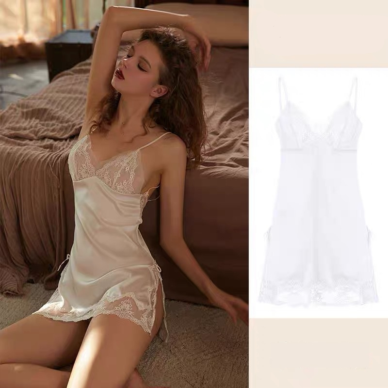 Women's Pajamas 2025 New Style Sexy and Sophisticated Slip - on Dress, Silk Nightgown, Spaghetti - strap Dress
