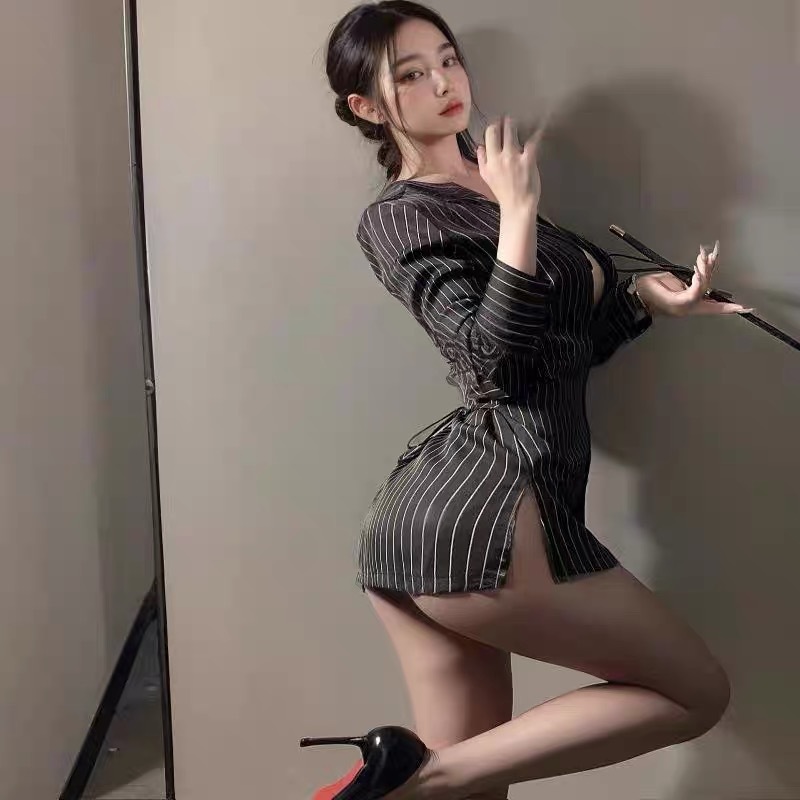 Secretary Sexy Interest Underwear Temptation Large Size Sexy Uniform Passionate Bedroom 2025 New Set Small Breasts Pajamas