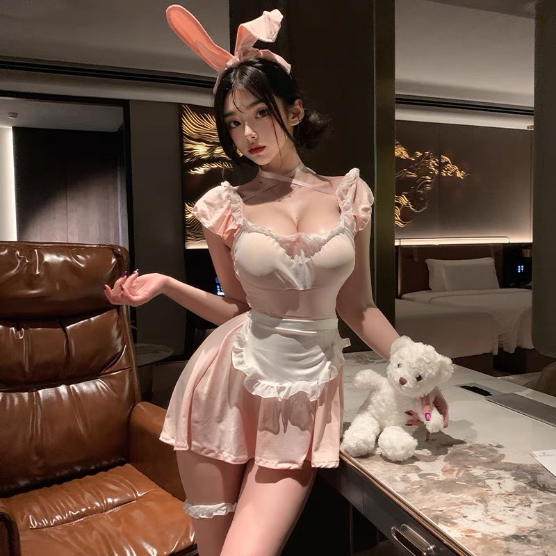 Sexy lingerie 2025 new style small chest sexy rabbit girl uniform set chastity role-playing armor