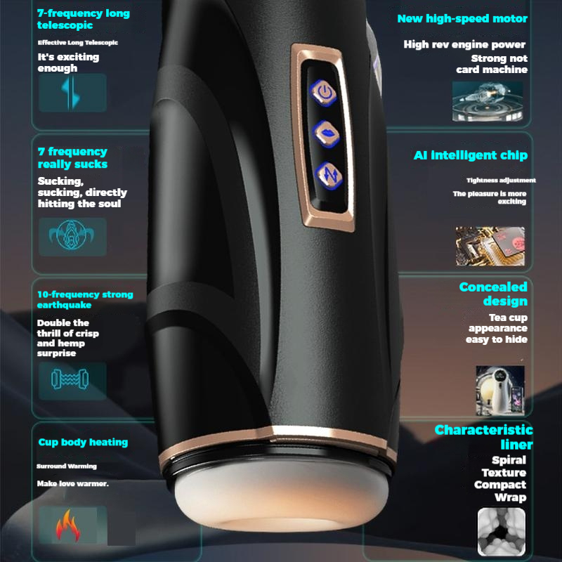 Adult sex male toy masturbation gadget airplane cup automatic extension electric male male toy cup