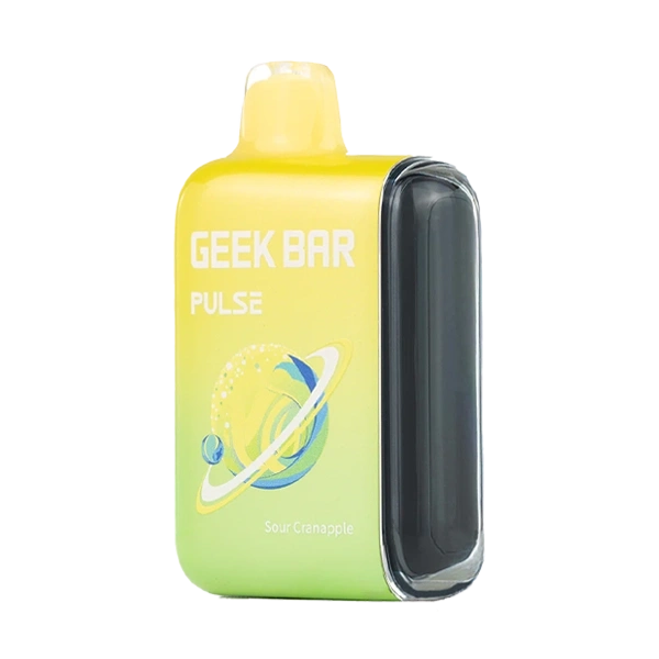 Geek Bar Pulse Sour Edition—Sour Cranapple—Yellow-Green