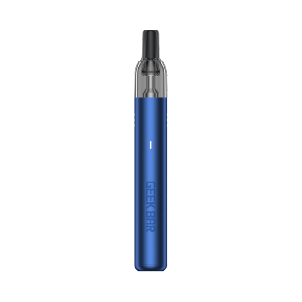 Deep navy blue Wondar1 pod system in a smooth metallic shell