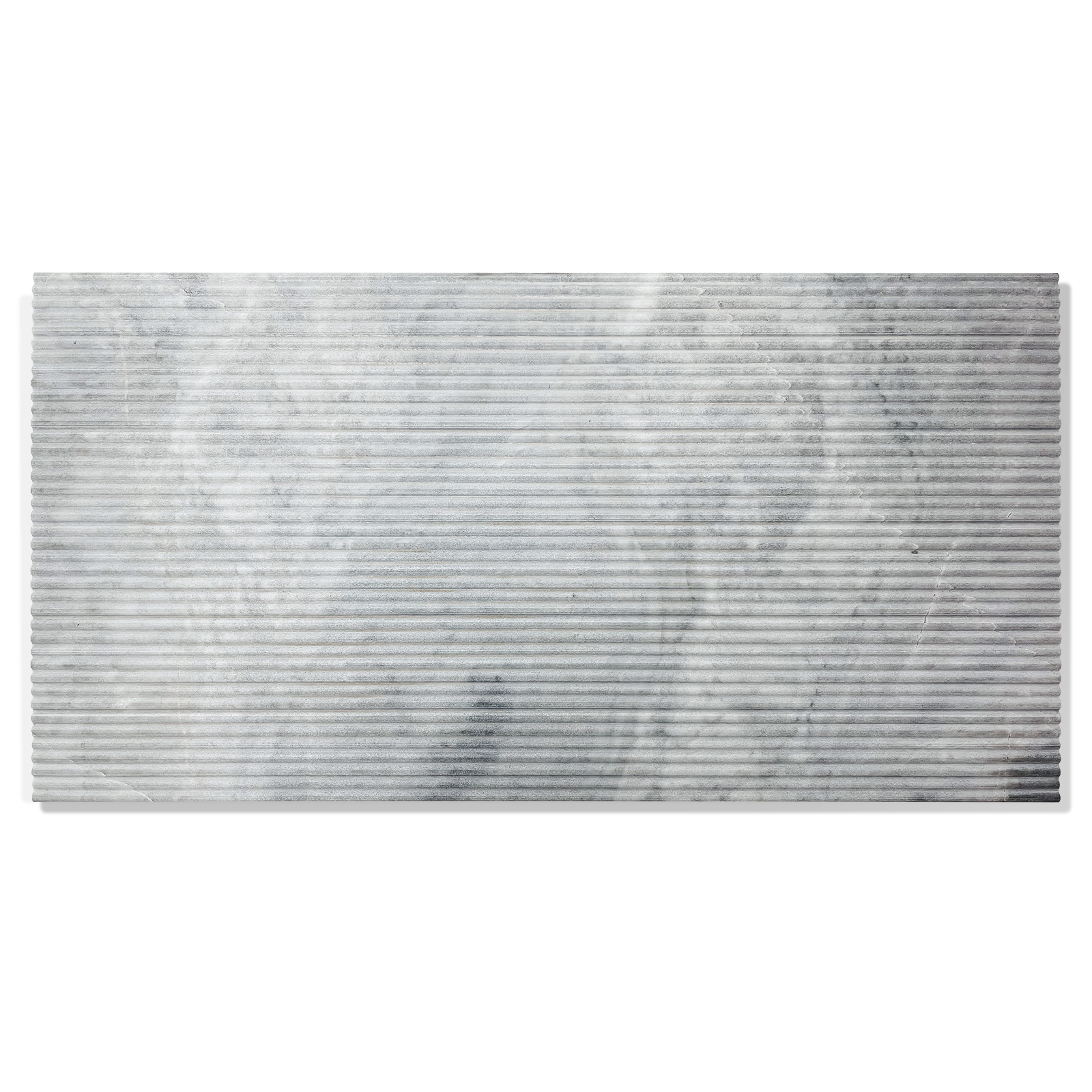 12*24 Carrara Gray Marble, Natural Marble, For Wall, OL Textured Finished, 3D Fluted surface,1 Box 4 pcs